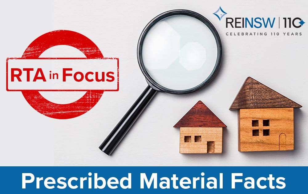 RTA in Focus: Prescribed material facts