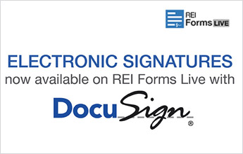 REI Forms Live integrates with DocuSign