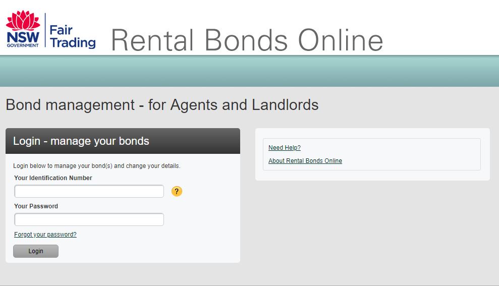 Rental Bonds Online Pending Lodgements