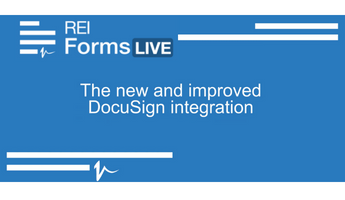REI Forms Live - DocuSign Integration