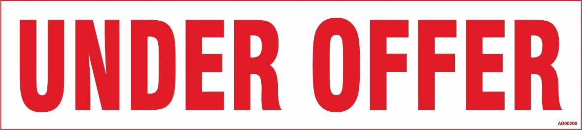 AD00200: UNDER OFFER - self-adhesive sign - SOLD OUT