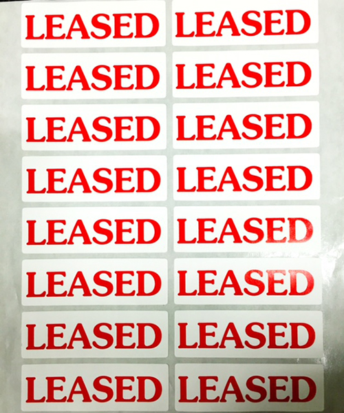 AD00550: LEASED - self-adhesive stickers (16 p/s) - SOLD OUT