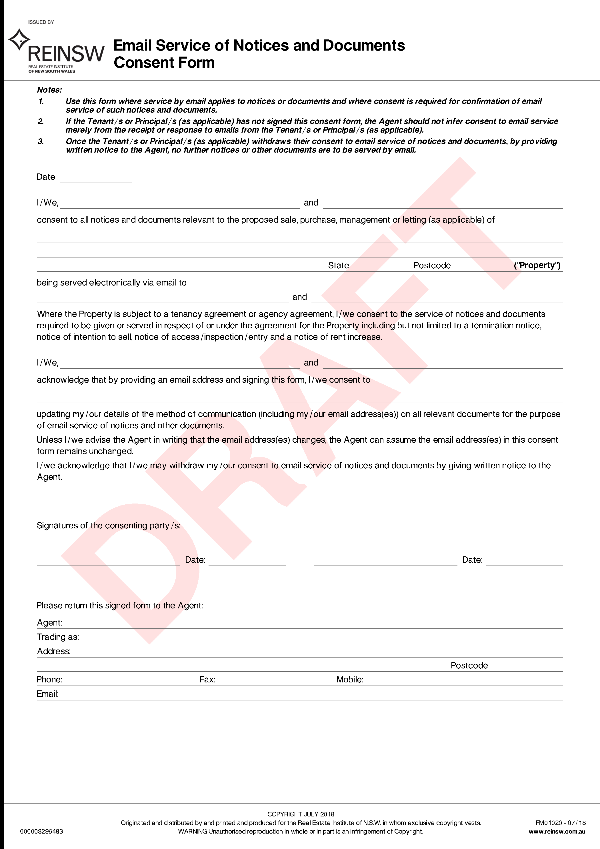 Forms and Checklists