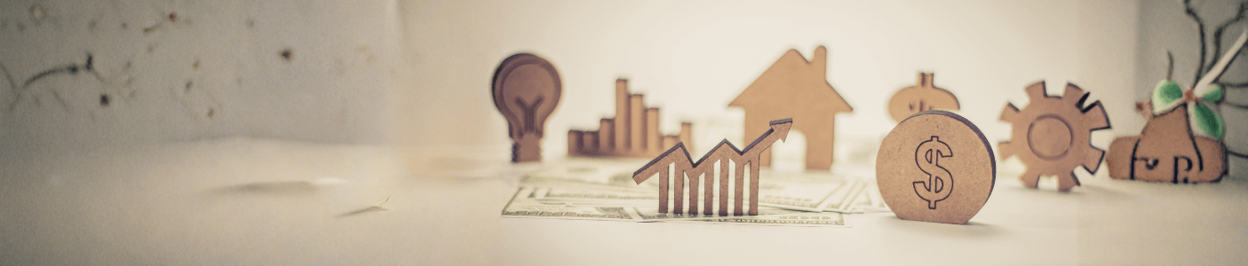 upward graph with dollar signs